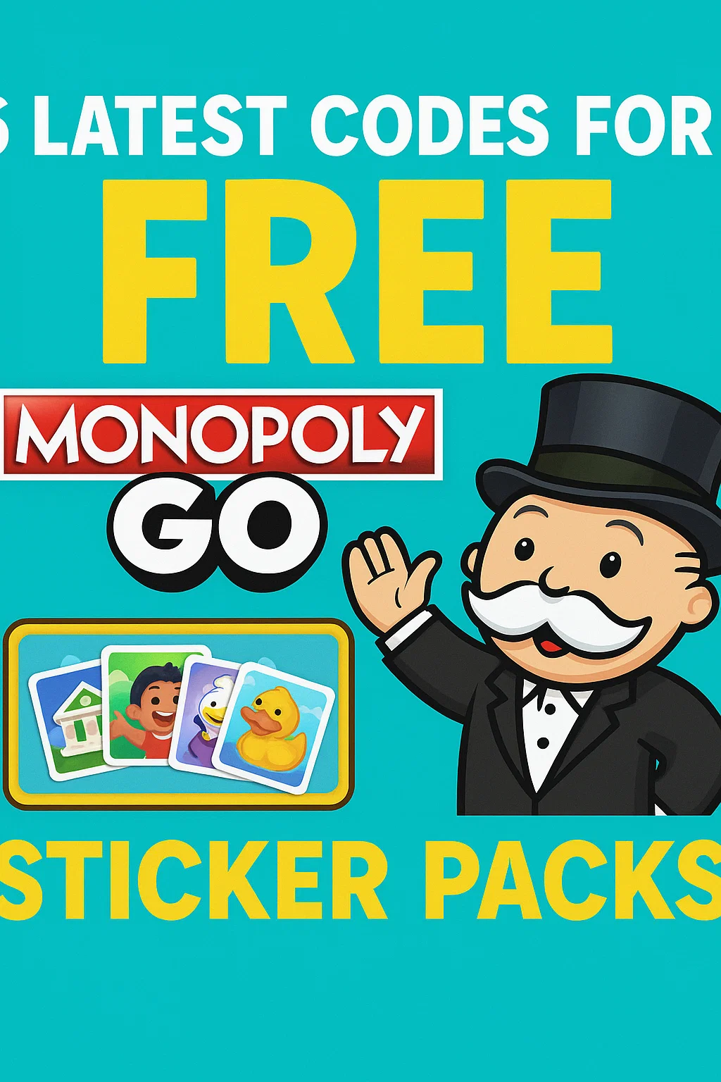 6 Latest Codes for Free Monopoly Go Sticker Packs
