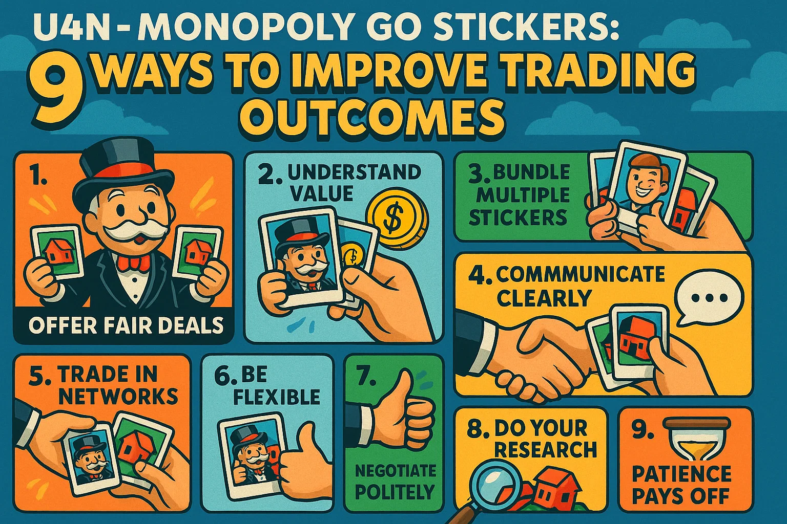 Monopoly Go Stickers: 9 Ways to Improve Trading Outcomes