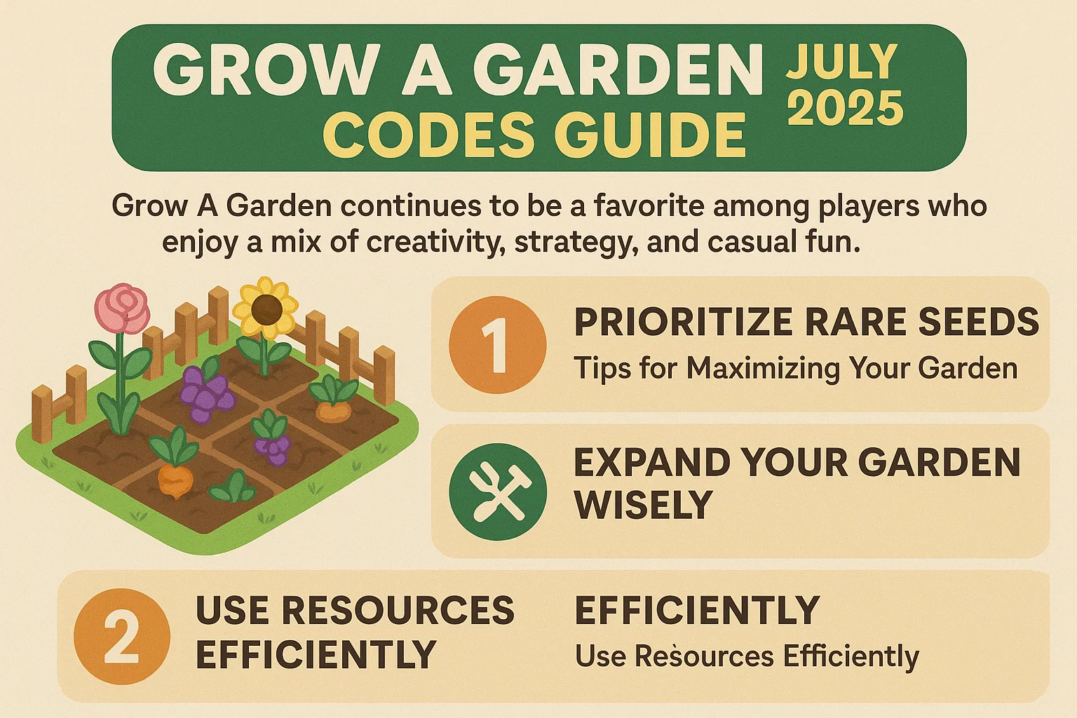 Grow A Garden July 2025 Codes Guide
