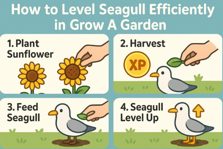 How to Level Seagull Efficiently in Grow A Garden – Ericaceae Florist