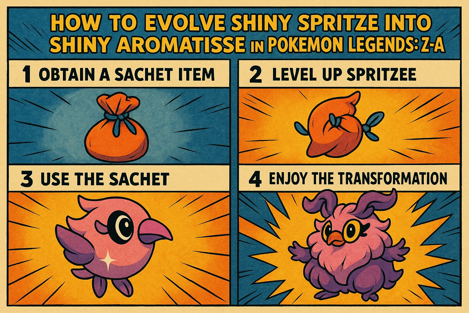 How to Evolve Shiny Spritzee into Shiny Aromatisse in Pokemon Legends: Z-A