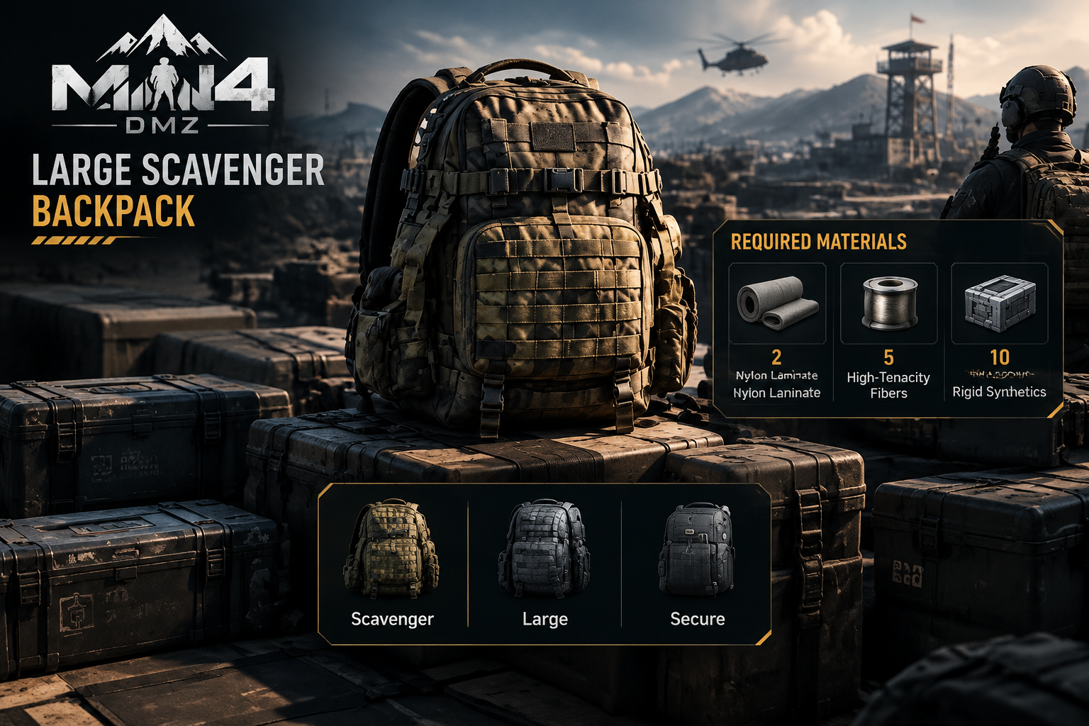 CoD MW4 Large Scavenger Backpack: From Recipe to DMZ Runs
